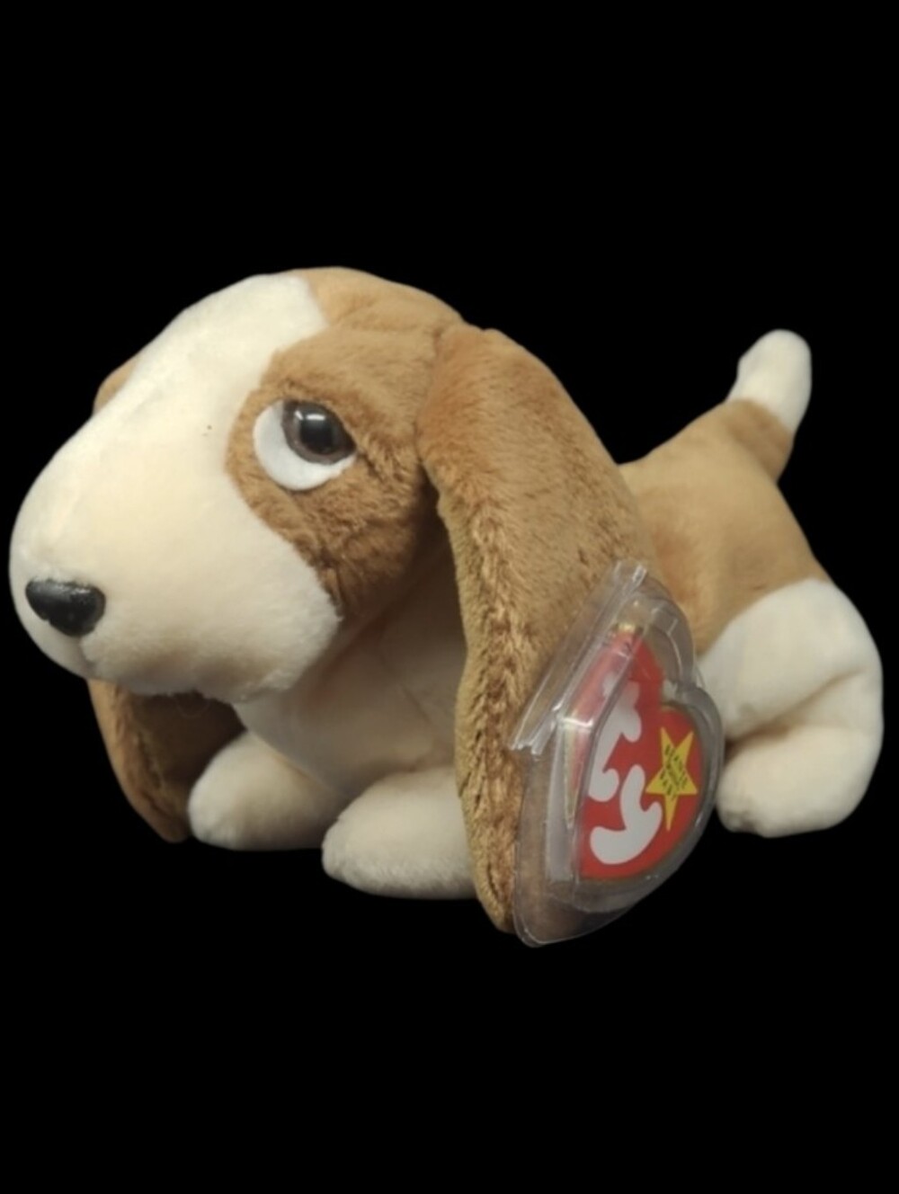 RETIRED 1997/1998 ERROR TY BEANIE BABY "TRACKER" THE BASSET HOUND DOG